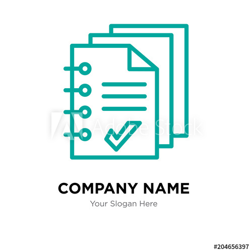 500x500 Handout Company Logo Design Template, Colorful Vector Icon