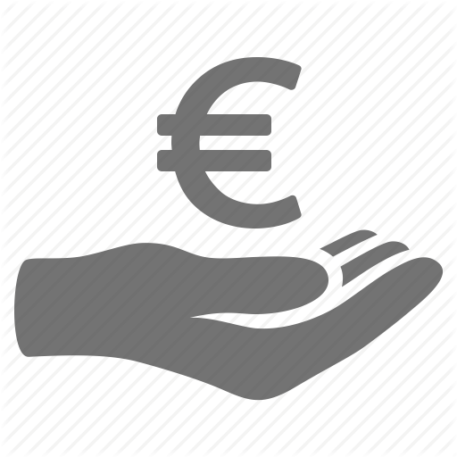 512x512 Donation, Euro, Hand, Handout, Help, Loan, Money, Payment Icon
