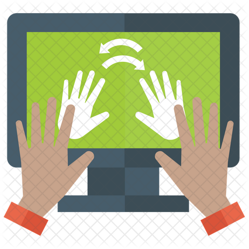 512x512 Handprint Icon Of Flat Style