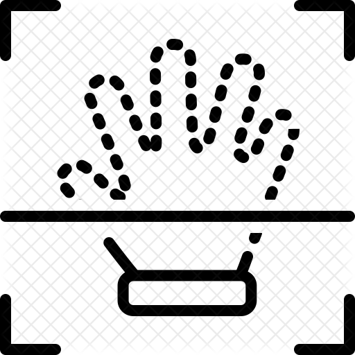 512x512 Handprint Icon Of Line Style