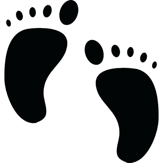 626x626 Baby Foot Prints Baby Foot Print Symbol Free Icon Baby Handprint