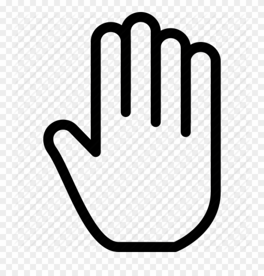 880x920 Handprint Outline Of Hand Group Free Clipart
