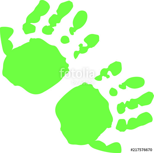 500x498 Handprint Icon Stock Image And Royalty Free Vector