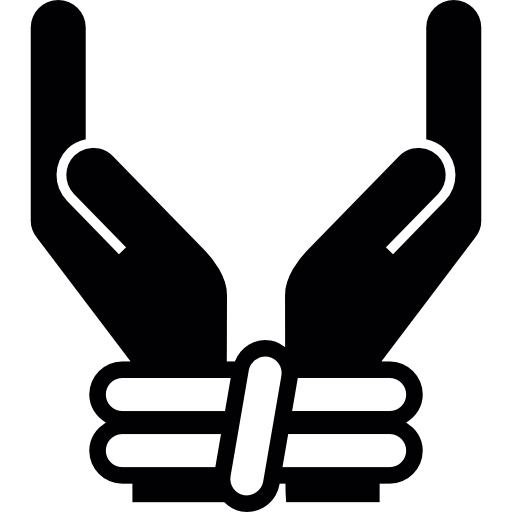 512x512 Human Prisoner Tied Hands Icons Free Download