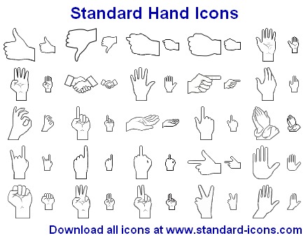 440x340 Standard Hand Icons