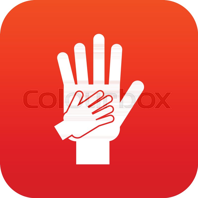 Parent And Child Hands Together Icon Stock Vector Colourbox 800x800 Parent And Child Hands Together Icon Stock Vector Colourbox
