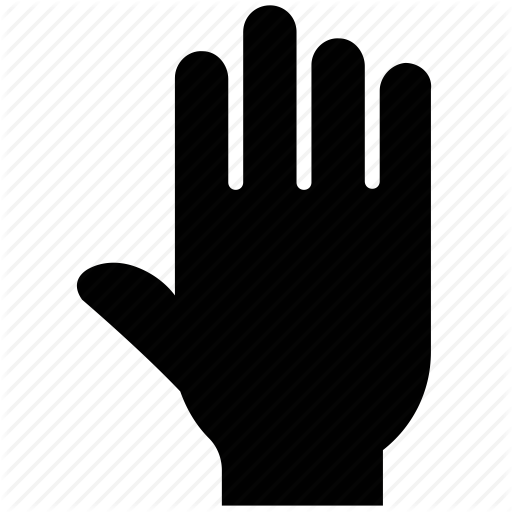 512x512 Body Part, Hand, Hand Gesture, Hands Up, Raising Hand Icon