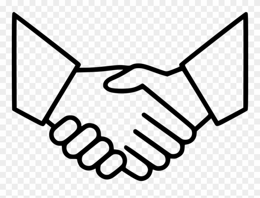 Download Handshake Icon Thin Line Png White Clipart 880x668 Download Handshake Icon Thin Line Png White Clipart
