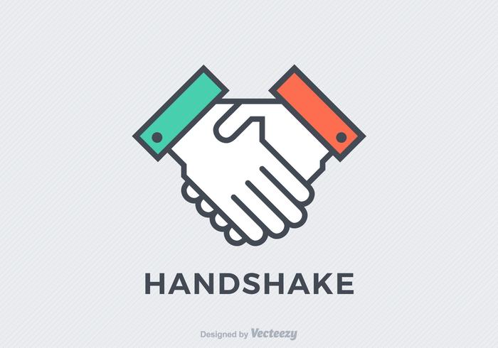 Flat Handshake Vector Icon 700x490 Flat Handshake Vector Icon
