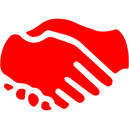 Red Handshake Icon 256x256 Red Handshake Icon