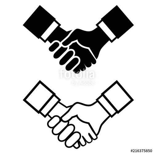 Black Handshake Icon Stock Image And Royalty Free Vector 500x500 Black Handshake Icon Stock Image And Royalty Free Vector