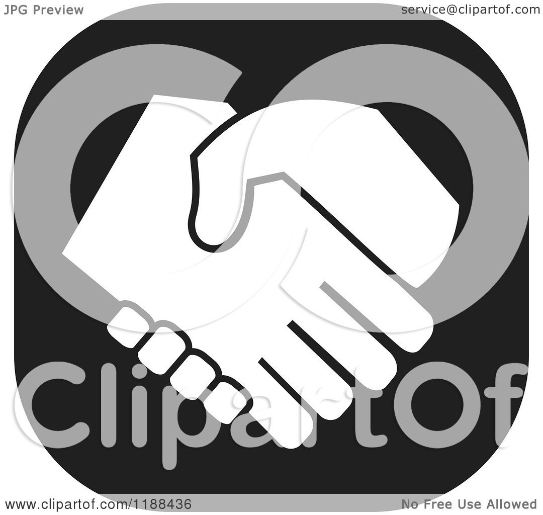 Clipart Of A Black And White Handshake Icon 1080x1024 Clipart Of A Black And White Handshake Icon