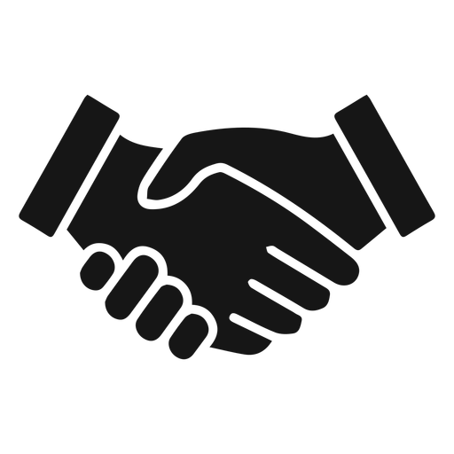 512x512 Handshake Silhouette Icon