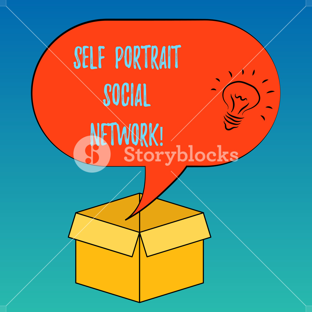 1000x1000 Handwriting Text Self Portrait Social Network Concept Meaning