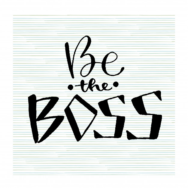 626x626 Handwritten Icon Be The Boss Vector Premium Download
