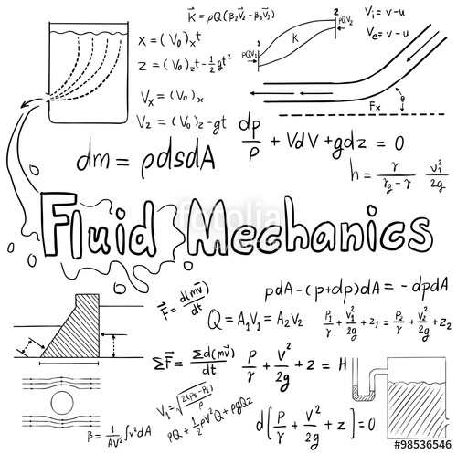 500x497 Mechanic Of Fluid Theory Physics Mathematical Formula Equation