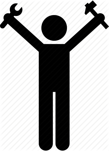 371x512 Construction, Equipment, Handyman, Holding, Man, Tool, Worker Icon