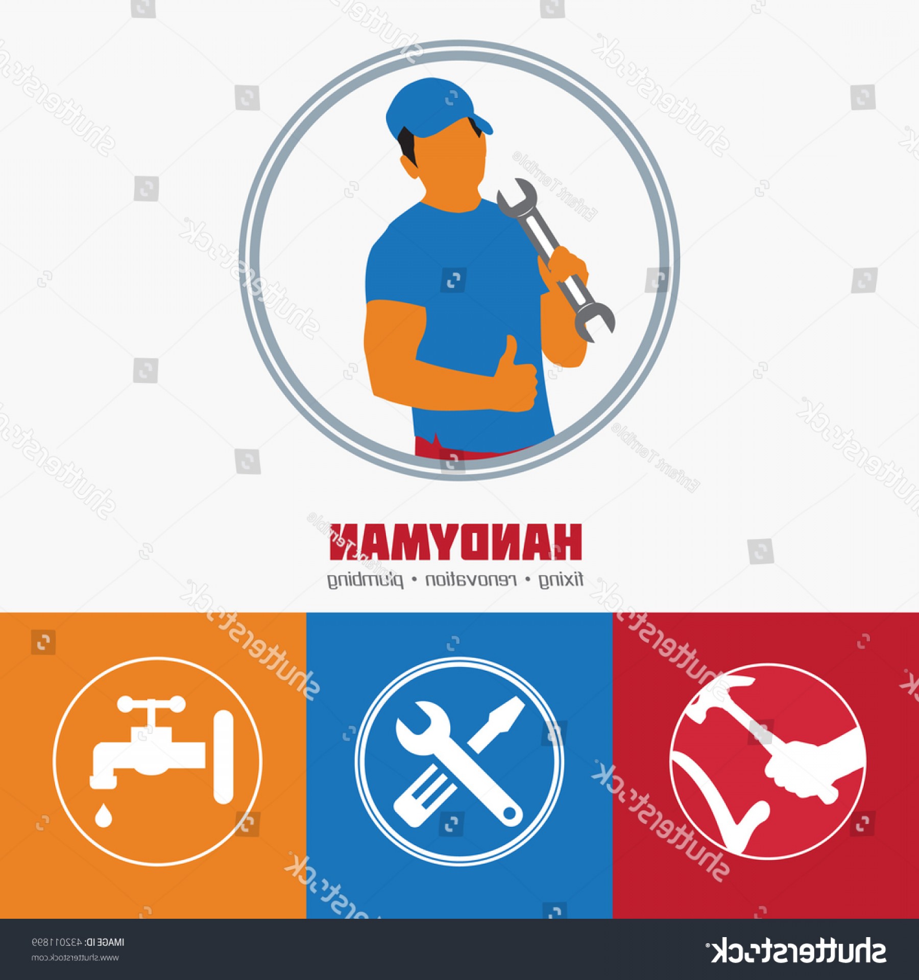 1800x1920 Handyman Business Icon Vector Set Amenities Studiogrfx
