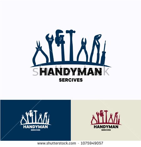 450x470 Handyman Service Logo Template Design Creative Vector Emblem