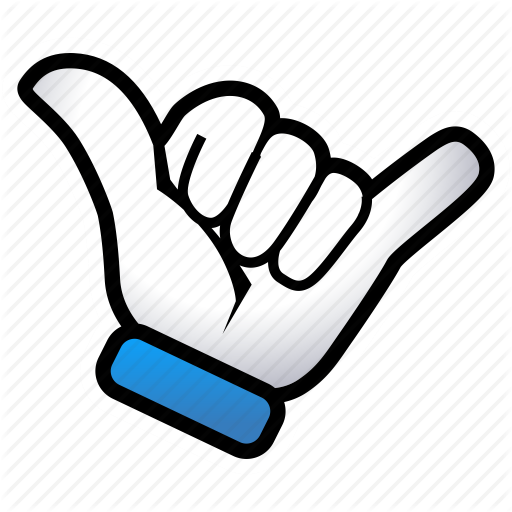 512x512 Gesture, Hand, Hang, Loose, Signs Icon