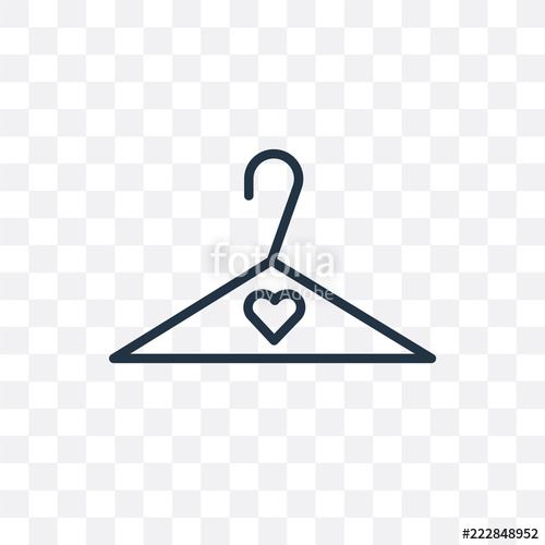 500x500 Hanger Icon Isolated On Transparent Background Simple
