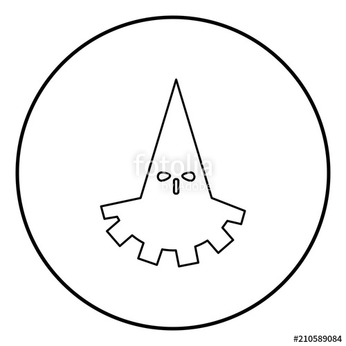 500x500 Executioner Hangman Icon Black Color In Circle Round Stock Image