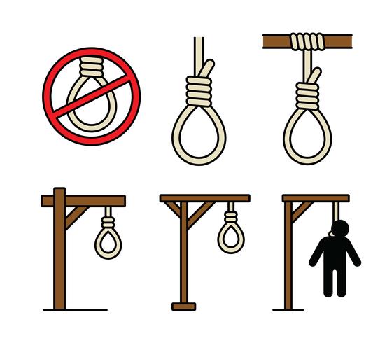 560x490 Gallows Vector Icon