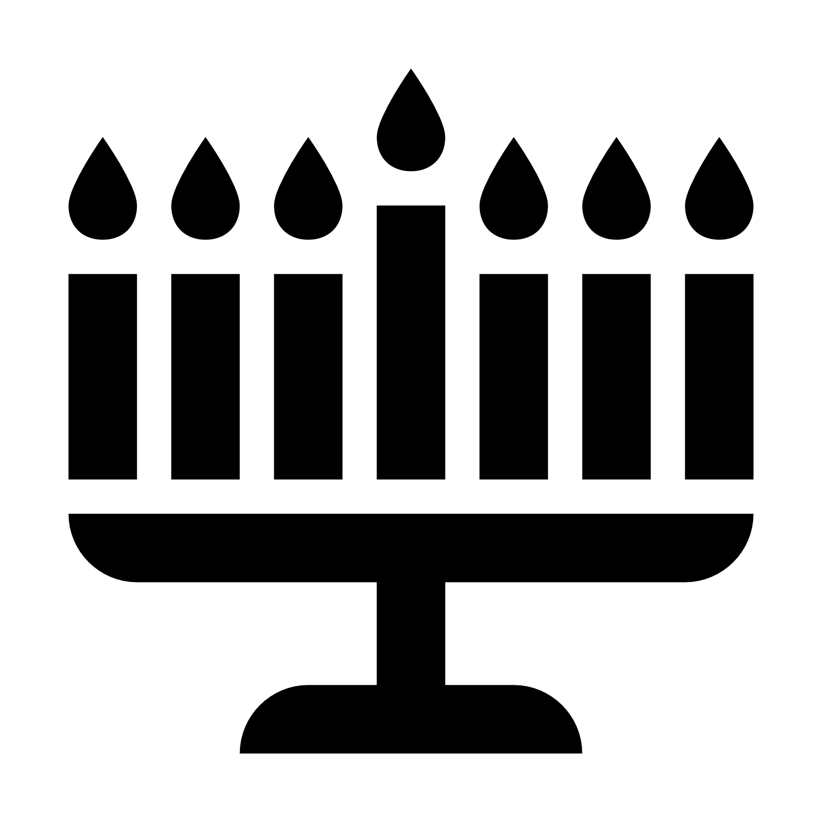 1600x1600 Hanukkah Menorah Png