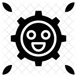 256x256 Happiness Icon Of Glyph Style