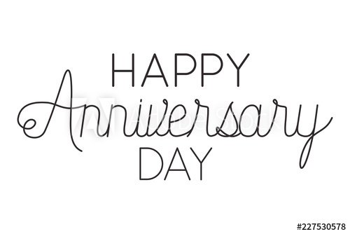 Happy Anniversary Day Isolated Icon 500x334 Happy Anniversary Day Isolated Icon