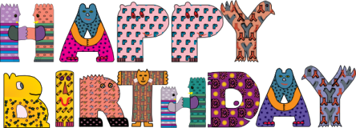 512x185 Happy Birthday Cute Animals Icon, Png Clipart Image