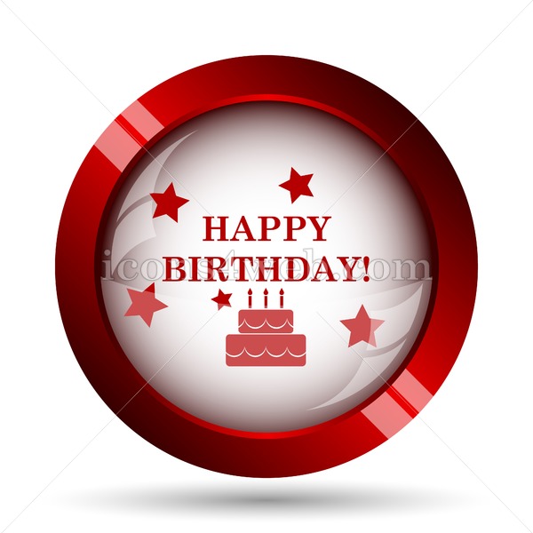 600x600 Happy Birthday Website Icon High Quality Web Button