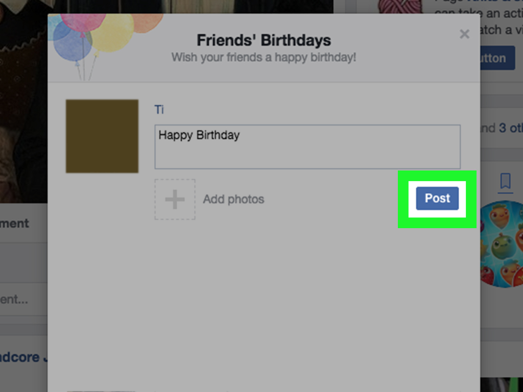 Happy Birthday Icon For Facebook