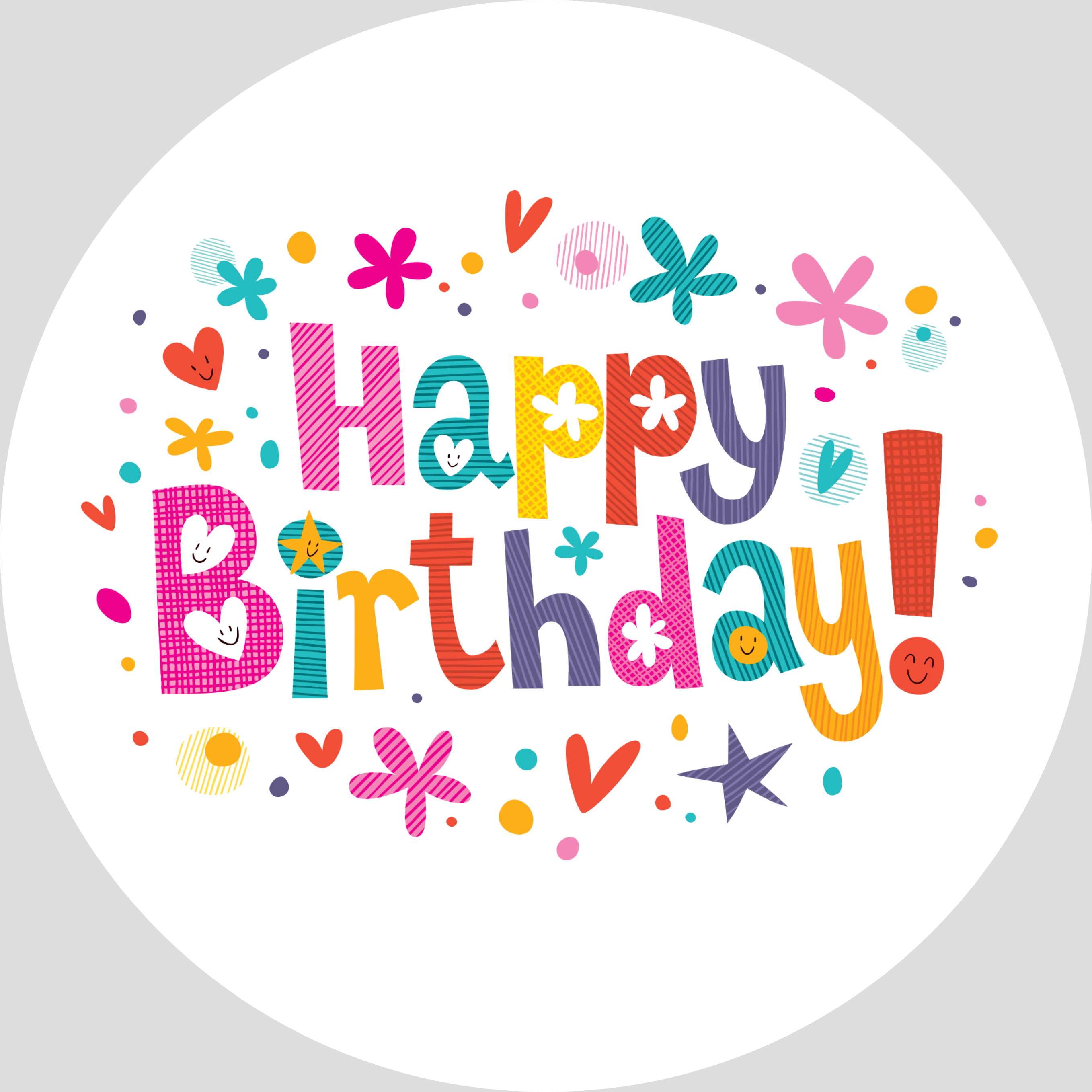 2716x2716 Clipart Png Happy Birthday Collection