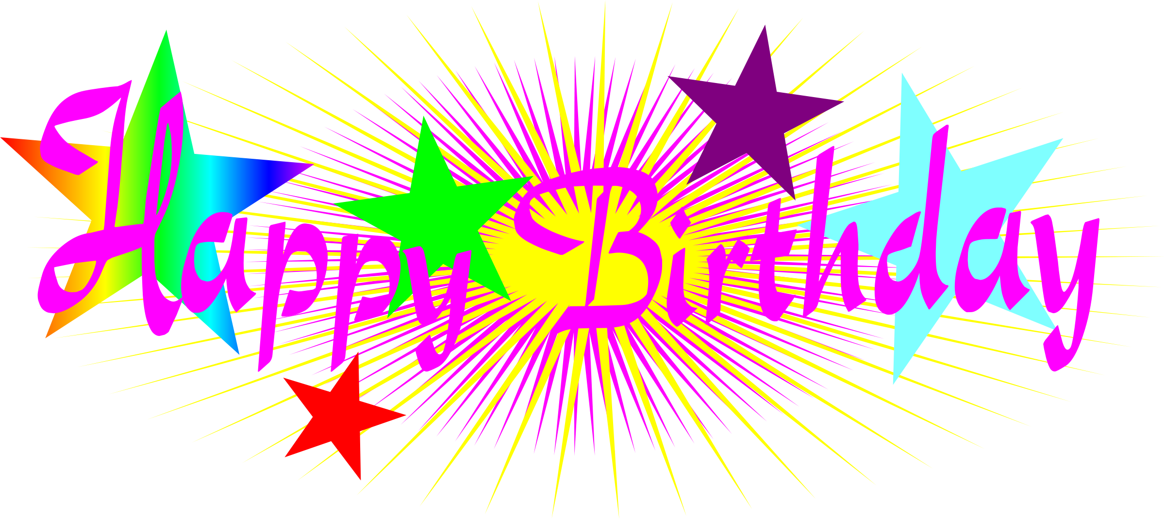 Happy Birthday Png Picture 2400x1069 Happy Birthday Png Picture