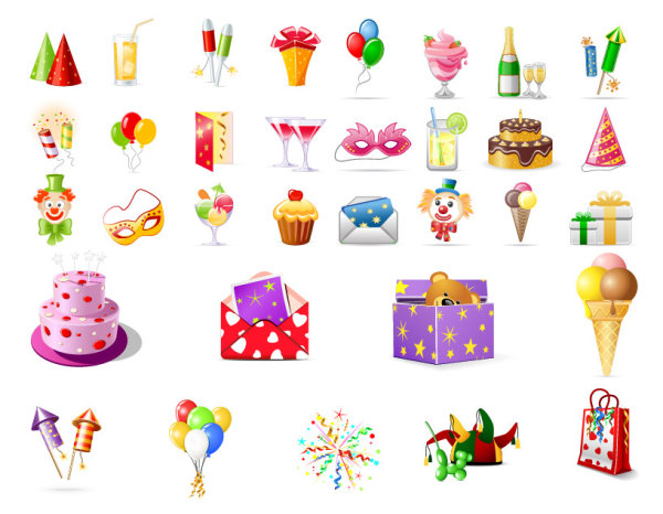 Birthday Theme Icon Vector Free Download 600x466 Birthday Theme Icon Vector Free Download