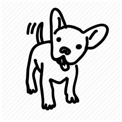 512x512 Dog, Handdrawn, Happy, Pup, Puppy, Tail, Wag Icon
