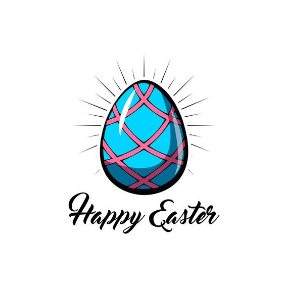 570x570 Easter Egg Icon Happy Easter Greeting Card Egg In Etsy