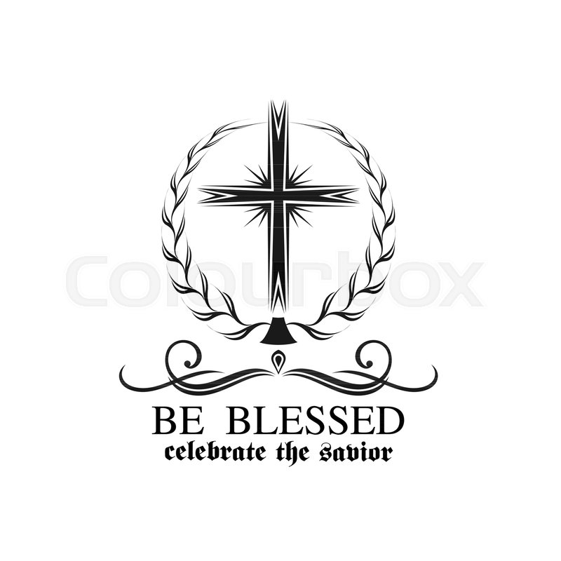 800x800 Happy Easter Crucifix Cross Icon For Stock Vector Colourbox
