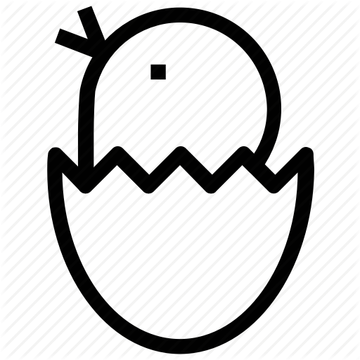 512x512 Broken Egg, Chick, Easter, Egg, Happy Easter Icon