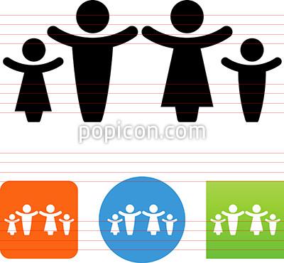 400x370 Happy Family Icon