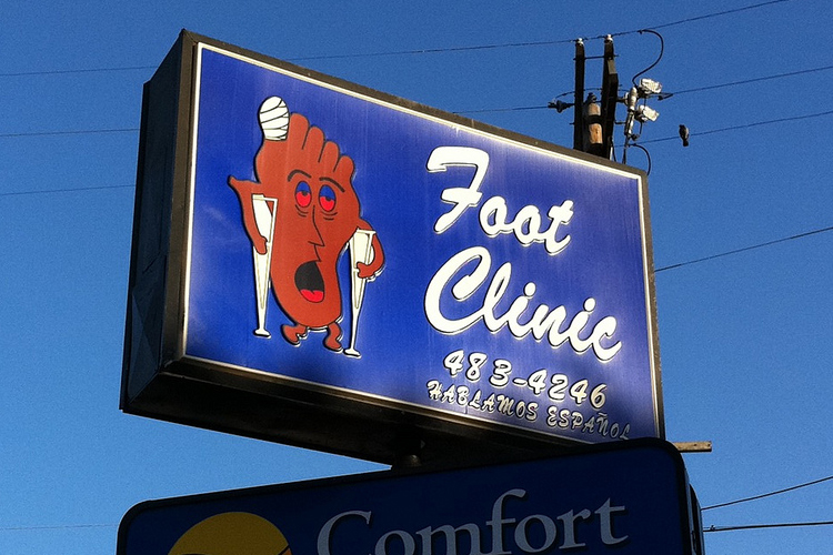 How A Podiatrist Sign Became A Literary Icon 750x500 How A Podiatrist Sign Became A Literary Icon