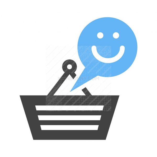 600x600 Happy Customer Blue Black Icon