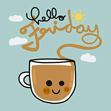 355x355 Hello Friday Happy Kawaii Coffee Cup Cartoon Icon