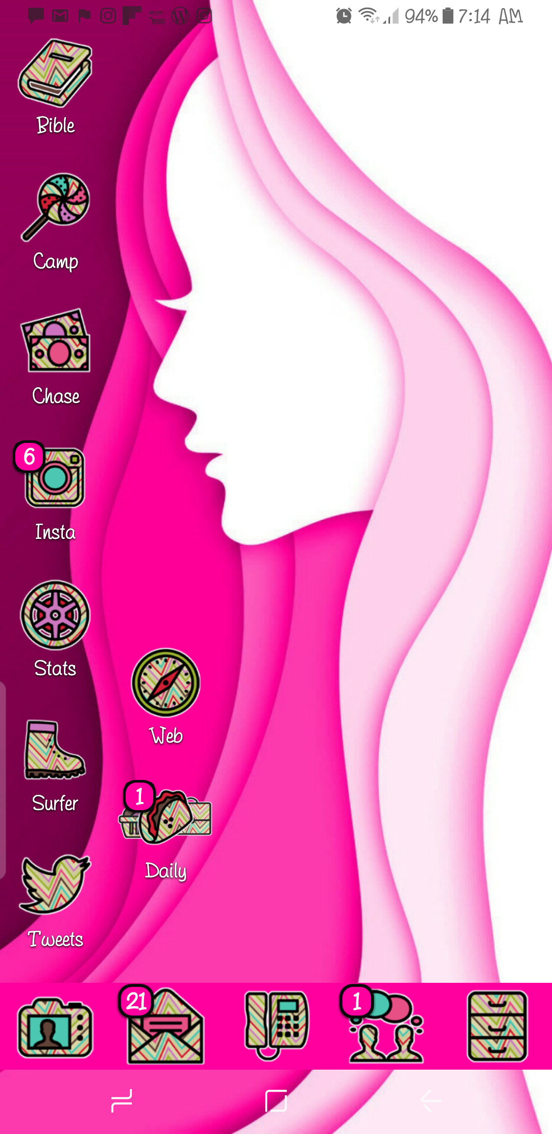 1080x2220 The Cheekie Geek Dizzy Icons On My Android Phone