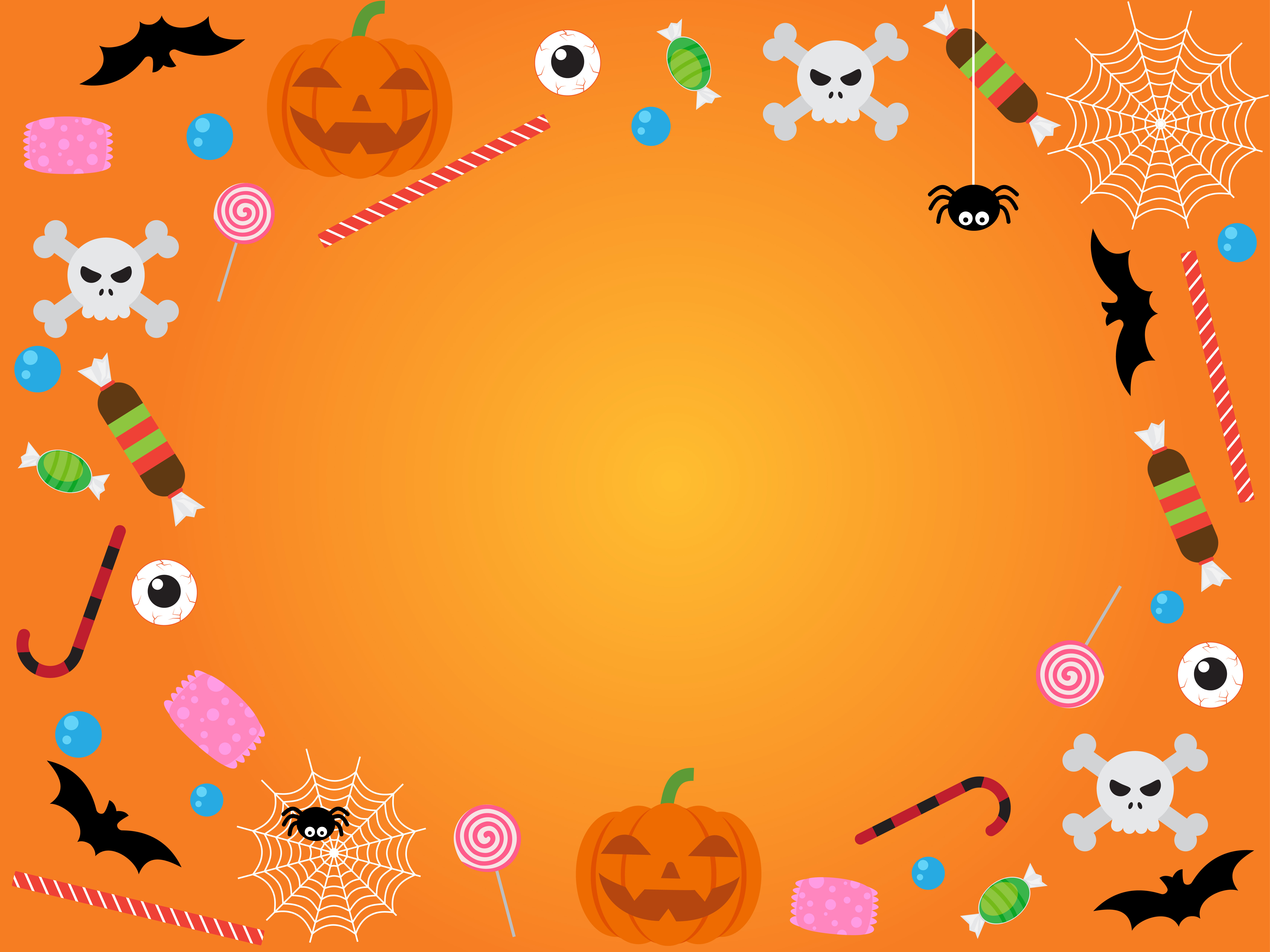 Halloween Icon Pattern Vector 6667x5000 Halloween Icon Pattern Vector