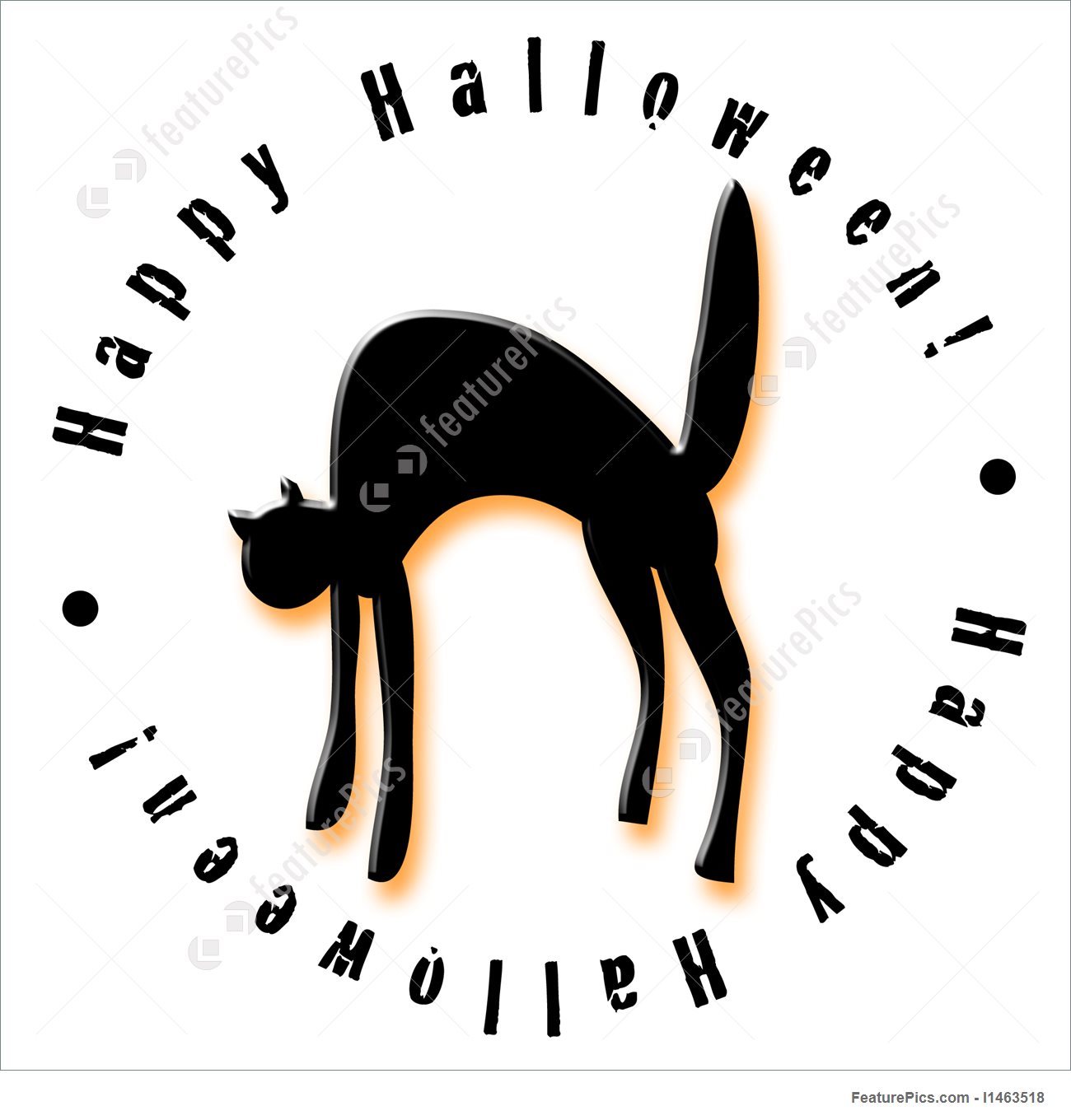 Happy Halloween Cat Illustration 1300x1360 Happy Halloween Cat Illustration