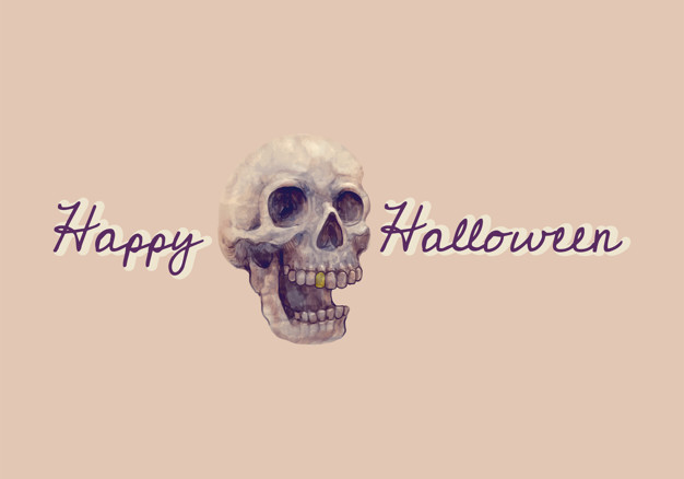 Illustration Of A Skull And Happy Halloween Icon Vector Vector 626x438 Illustration Of A Skull And Happy Halloween Icon Vector Vector