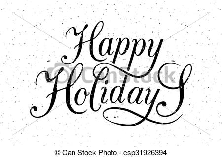 450x319 Happy Holidays Typography For Christmasnew Year Greeting Card