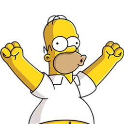 256x256 Homer Simpson Happy Icon Download Simpsons Icons Iconspedia